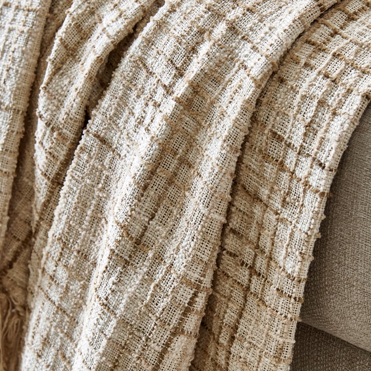 Sundried Sanctuary Textured Single Throw - 170x130cm