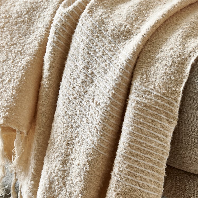 Natural Tranquil Single Throw - 170x130cm