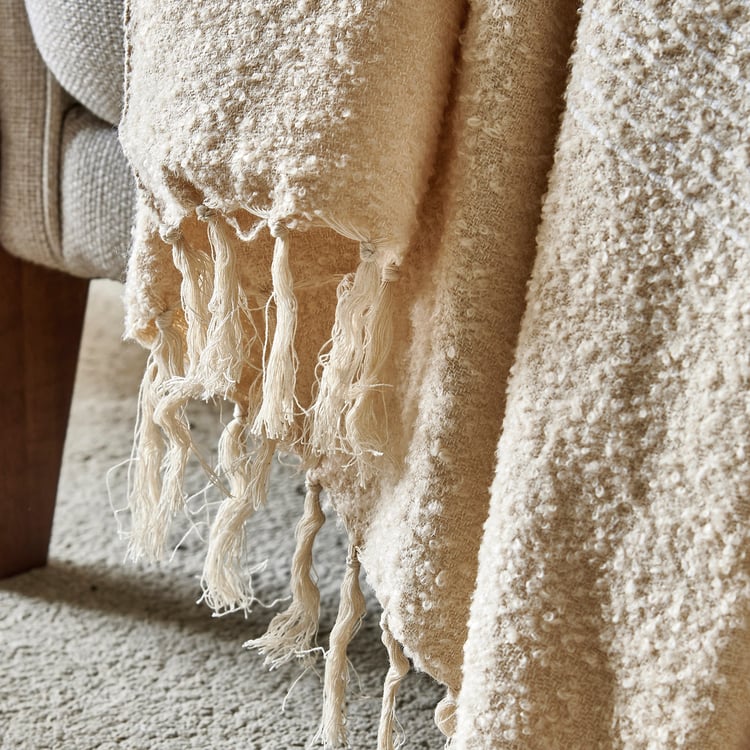 Natural Tranquil Single Throw - 170x130cm