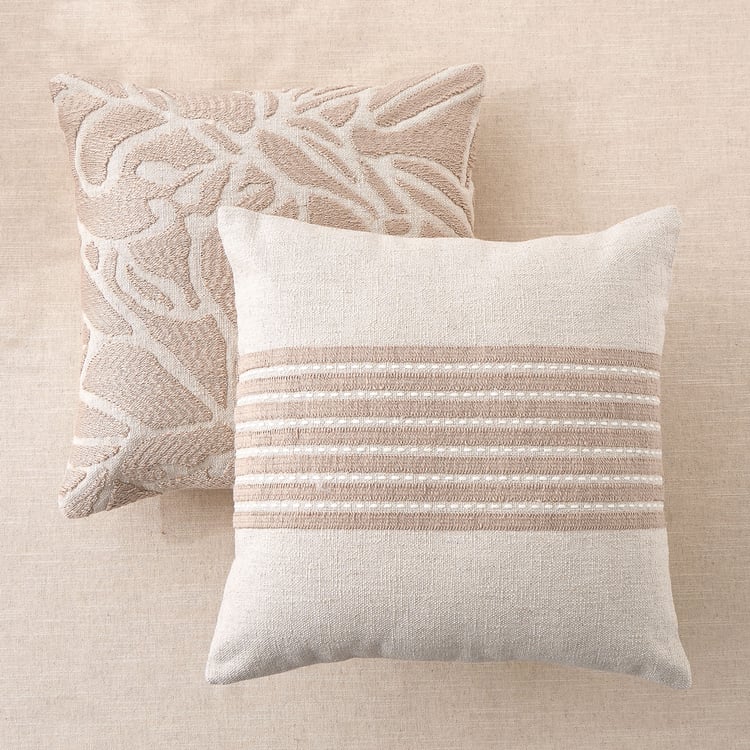 Morris Zed Embroidered Cushion Cover - 45x45cm