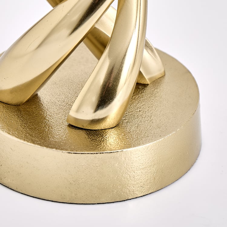 Gilded Luxe Metal Table Accent