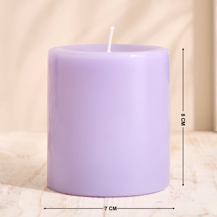 Essentials Core Lavender Scented Pillar Candle
