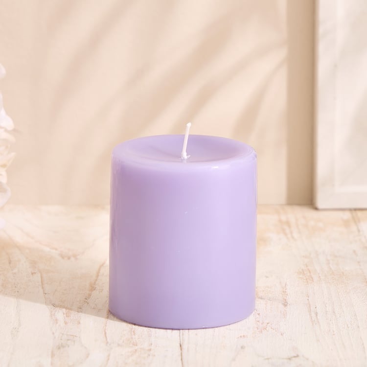 Essentials Core Lavender Scented Pillar Candle