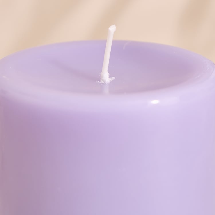 Essentials Core Lavender Scented Pillar Candle