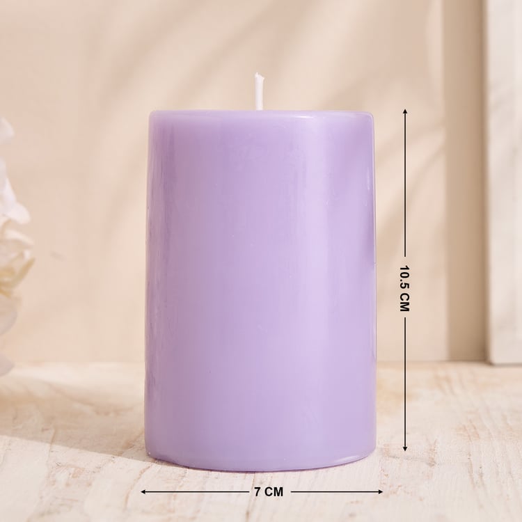 Essentials Core Lavender Scented Pillar Candle