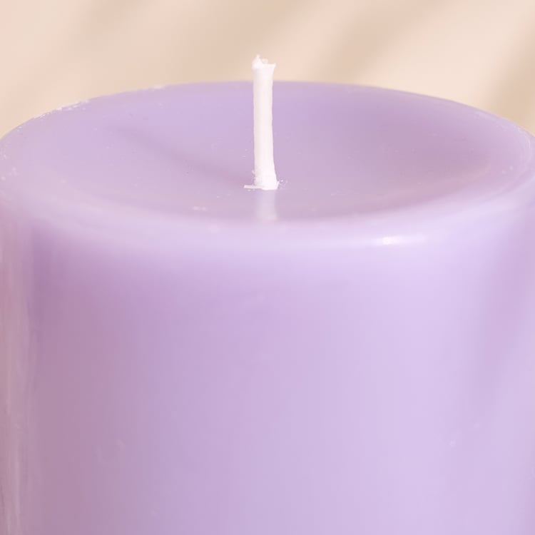 Essentials Core Lavender Scented Pillar Candle