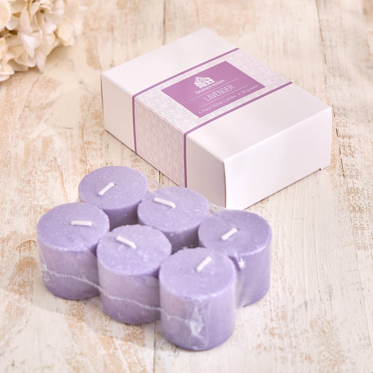 Essentials Core Set of 6 Lavender Scented Votive Candles