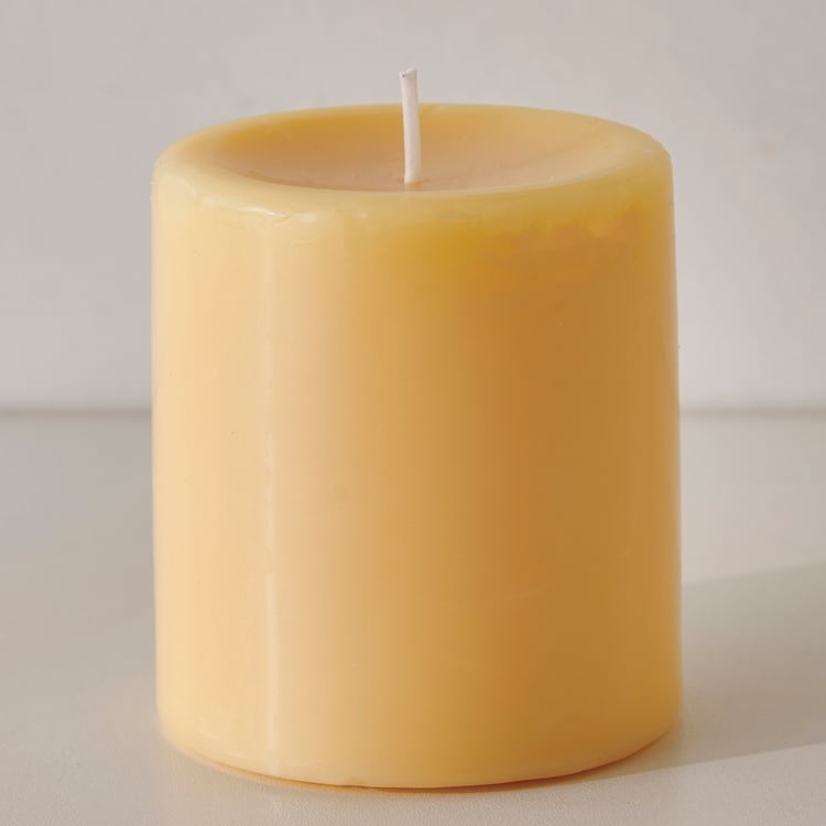 Essentials Lemongrass Scented Pillar Candle