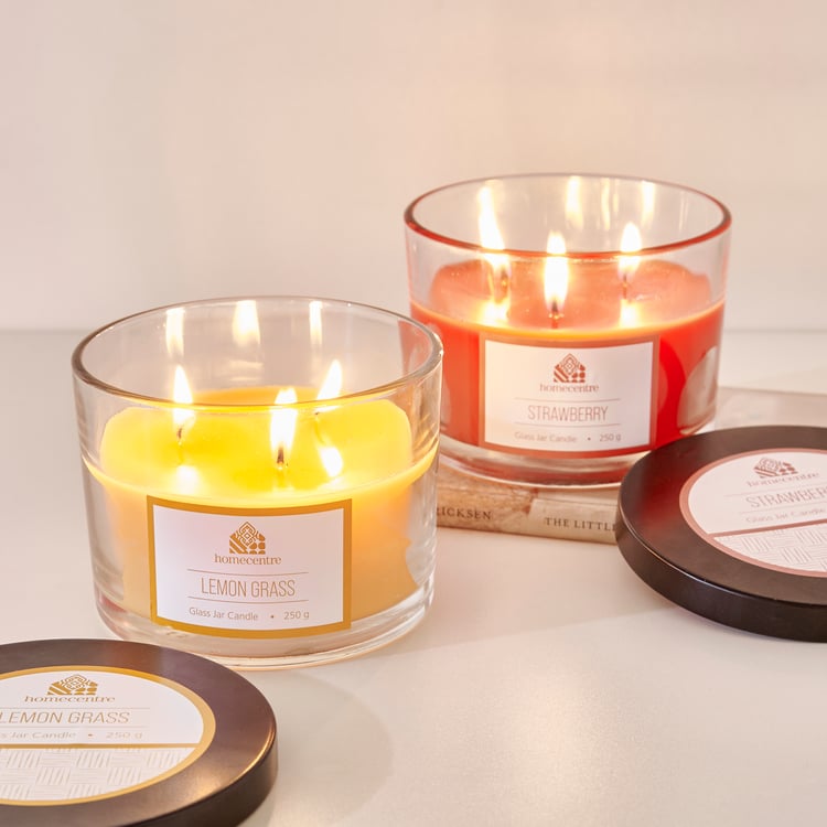 Essentials Lemongrass Scented Jar Candle