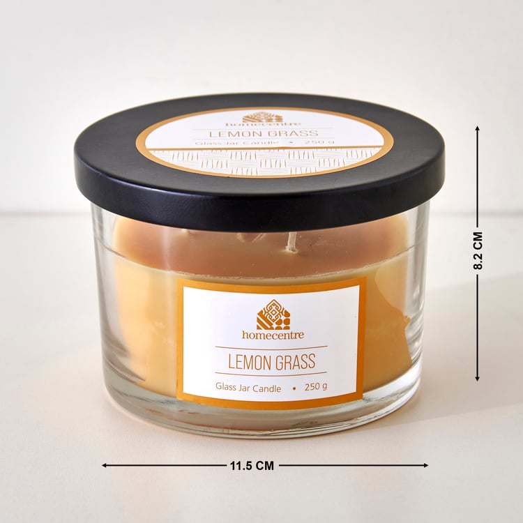 Essentials Lemongrass Scented Jar Candle