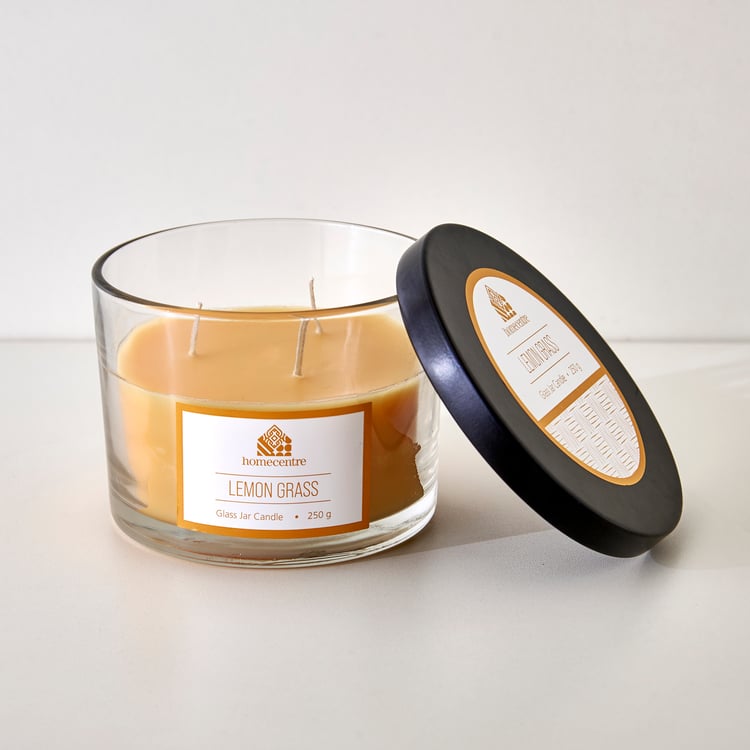 Essentials Lemongrass Scented Jar Candle