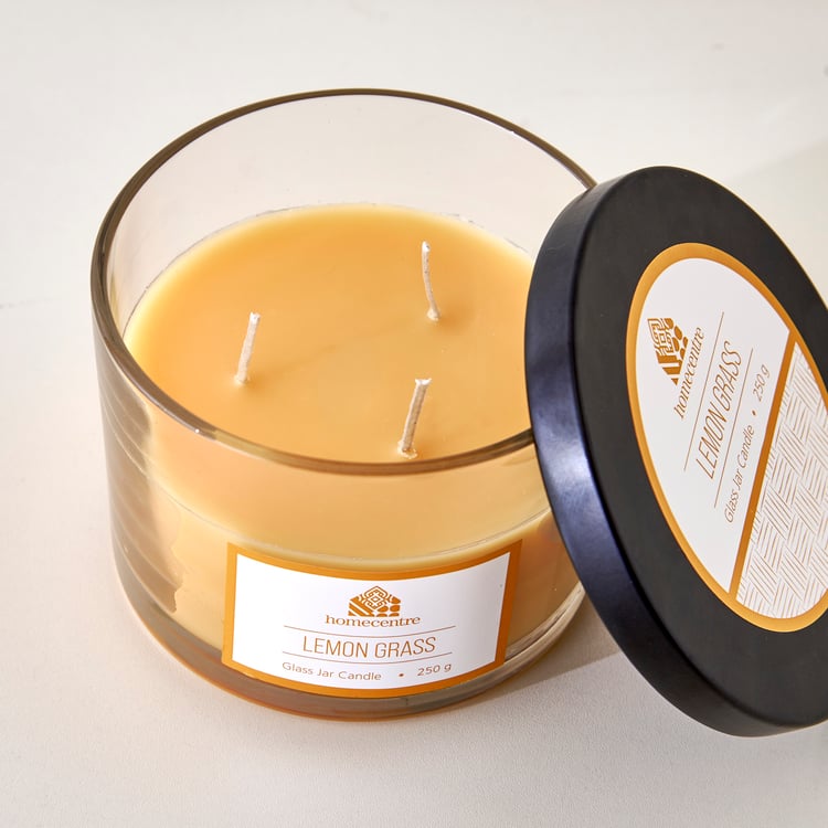 Essentials Lemongrass Scented Jar Candle