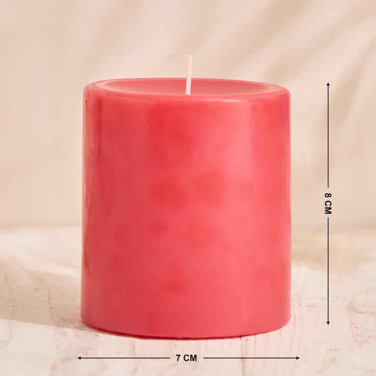 Essentials Core Strawberry Scented Pillar Candle