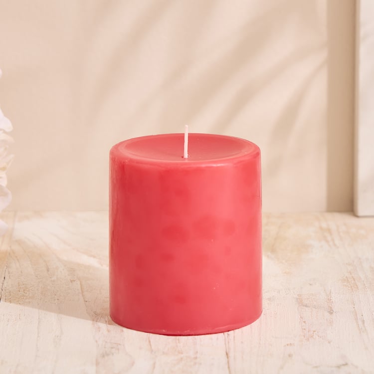 Essentials Core Strawberry Scented Pillar Candle