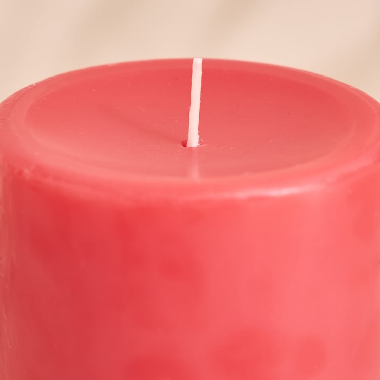Essentials Core Strawberry Scented Pillar Candle