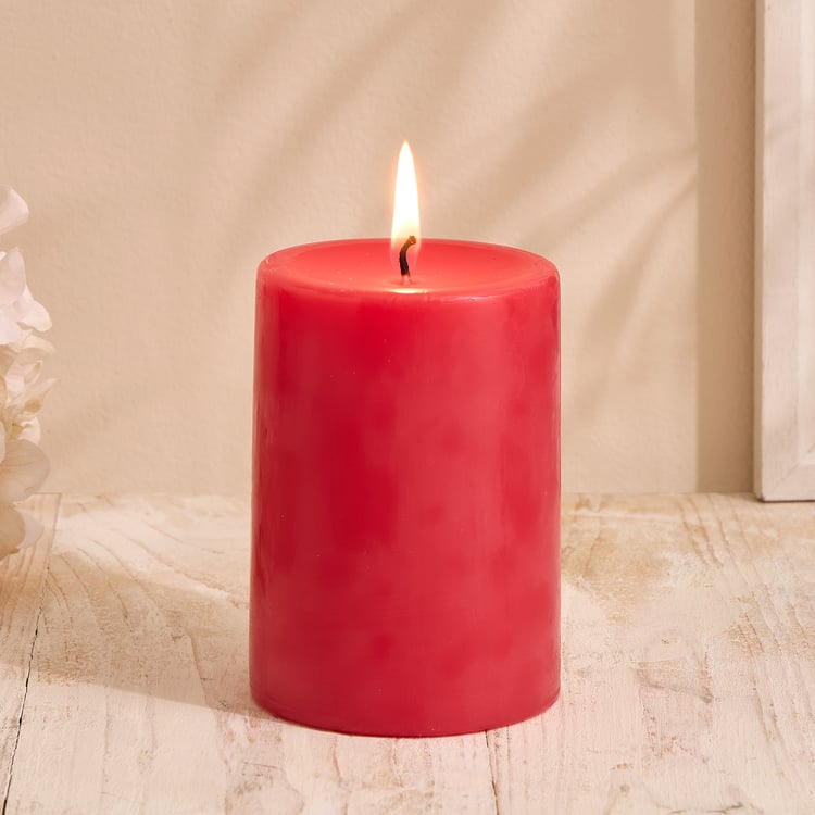 Essentials Core Strawberry Scented Pillar Candle