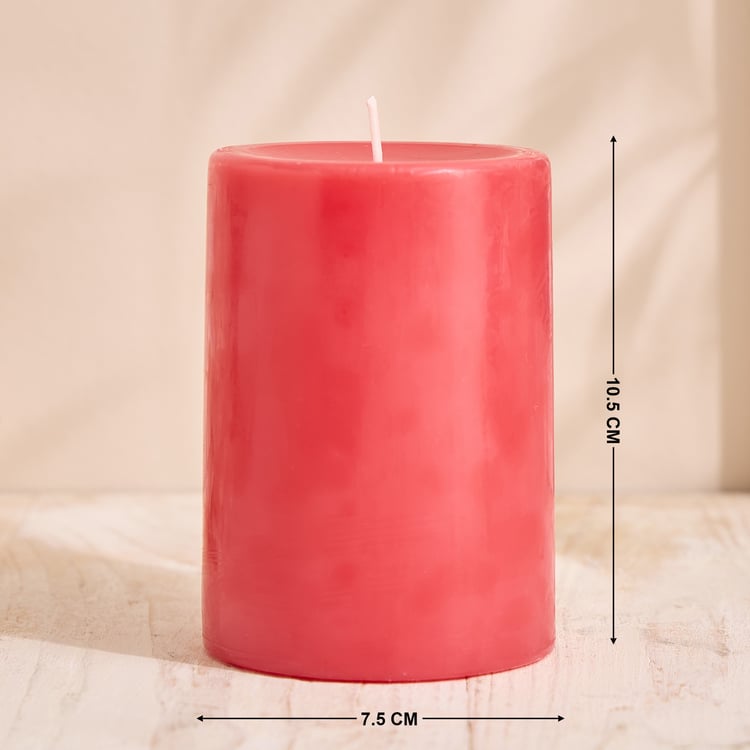 Essentials Core Strawberry Scented Pillar Candle