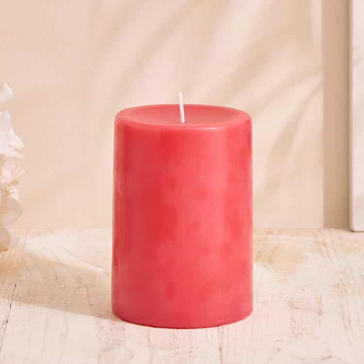 Essentials Core Strawberry Scented Pillar Candle