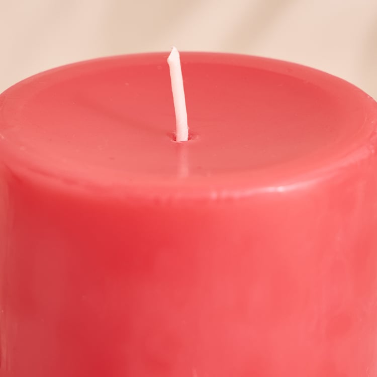 Essentials Core Strawberry Scented Pillar Candle