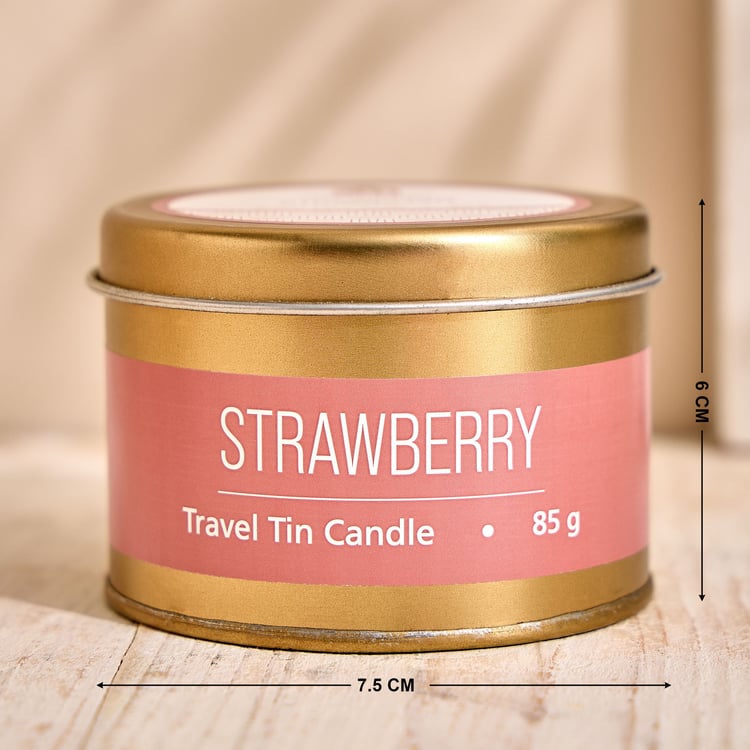 Essentials Core Strawberry Scented Tin Candle
