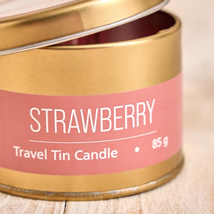 Essentials Core Strawberry Scented Tin Candle