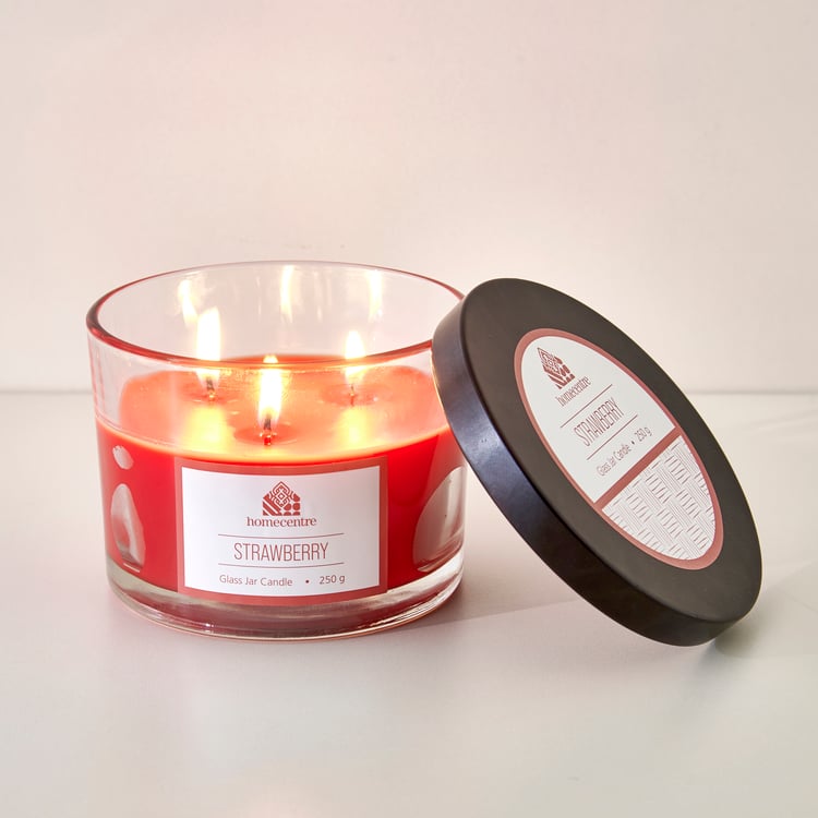 Essentials Strawberry Scented Jar Candle