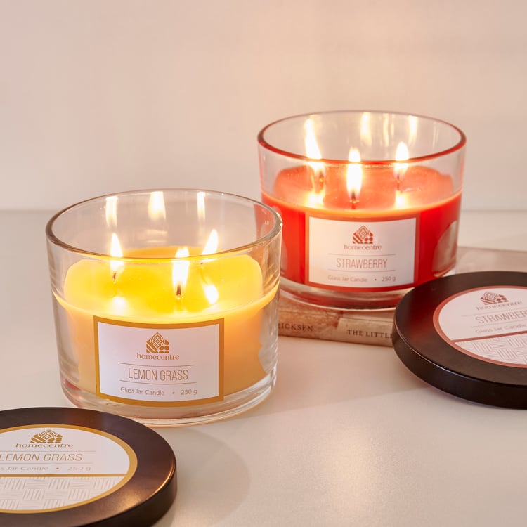 Essentials Strawberry Scented Jar Candle