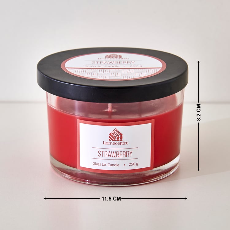 Essentials Strawberry Scented Jar Candle
