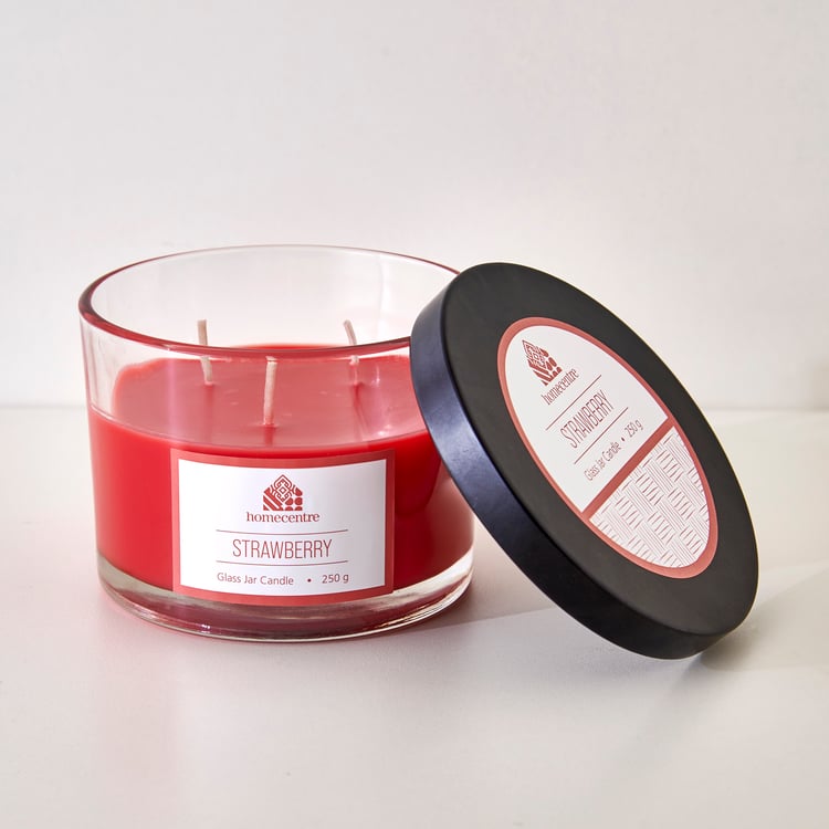 Essentials Strawberry Scented Jar Candle