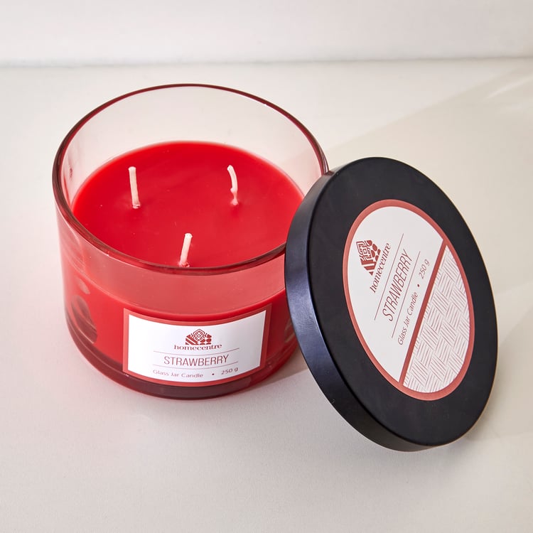 Essentials Strawberry Scented Jar Candle
