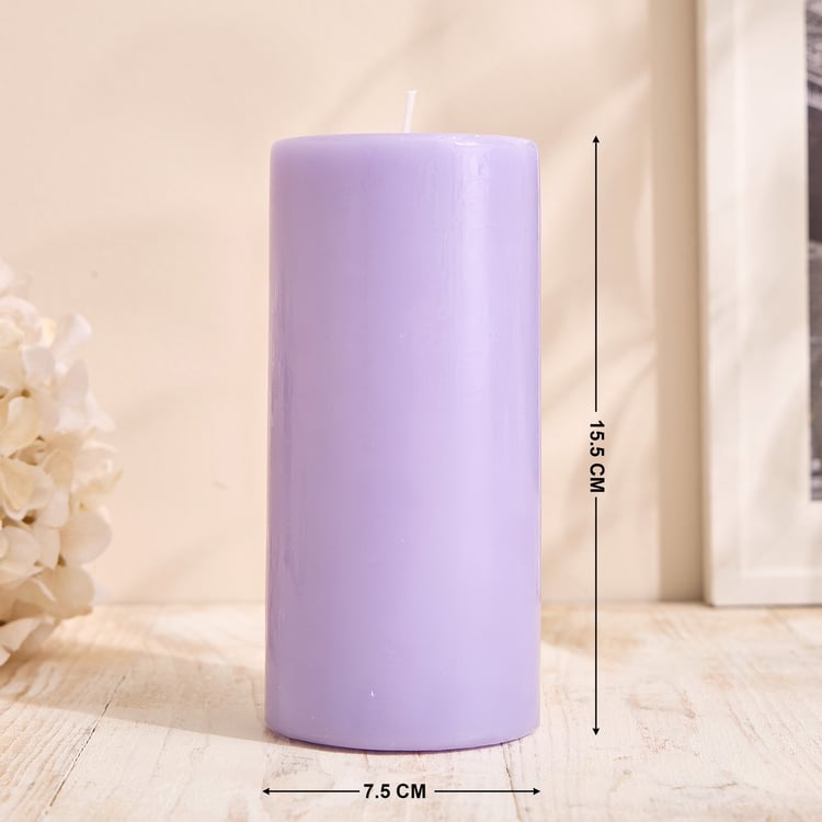 Essentials Core Lavender Scented Pillar Candle