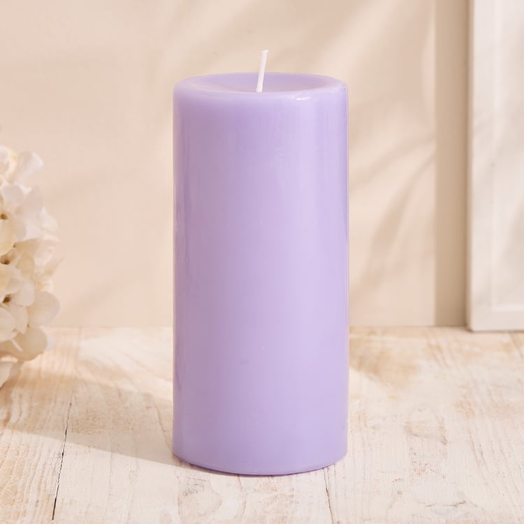 Essentials Core Lavender Scented Pillar Candle