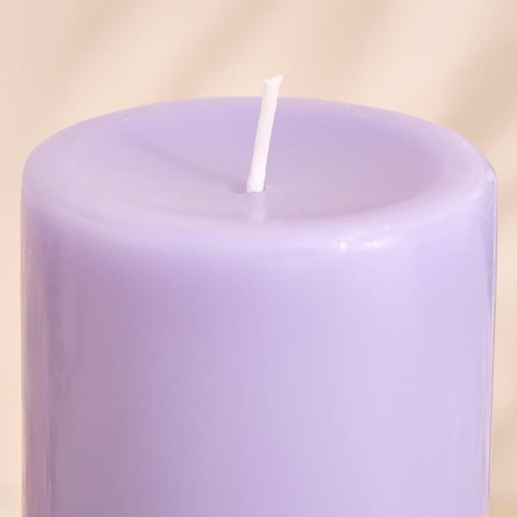 Essentials Core Lavender Scented Pillar Candle