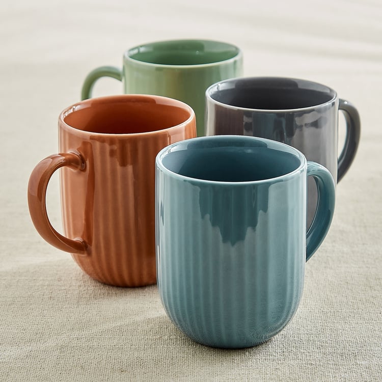Casa Porcelain Rib Mug - 320ml