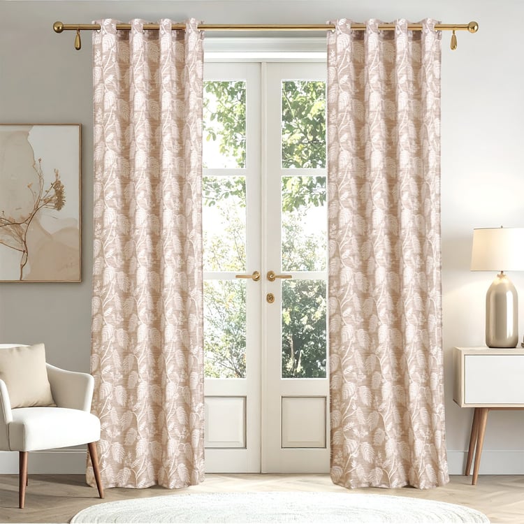 Morris Fauna Set of 2 Jacquard Room Darkening Door Curtain - 7.38ft (225cm)