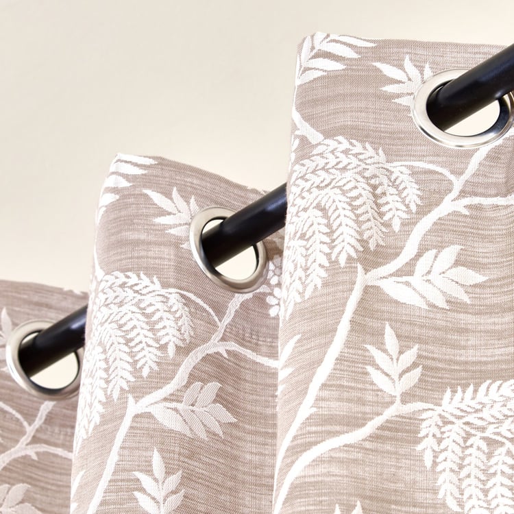 Morris Fauna Set of 2 Jacquard Room Darkening Door Curtain - 7.38ft (225cm)