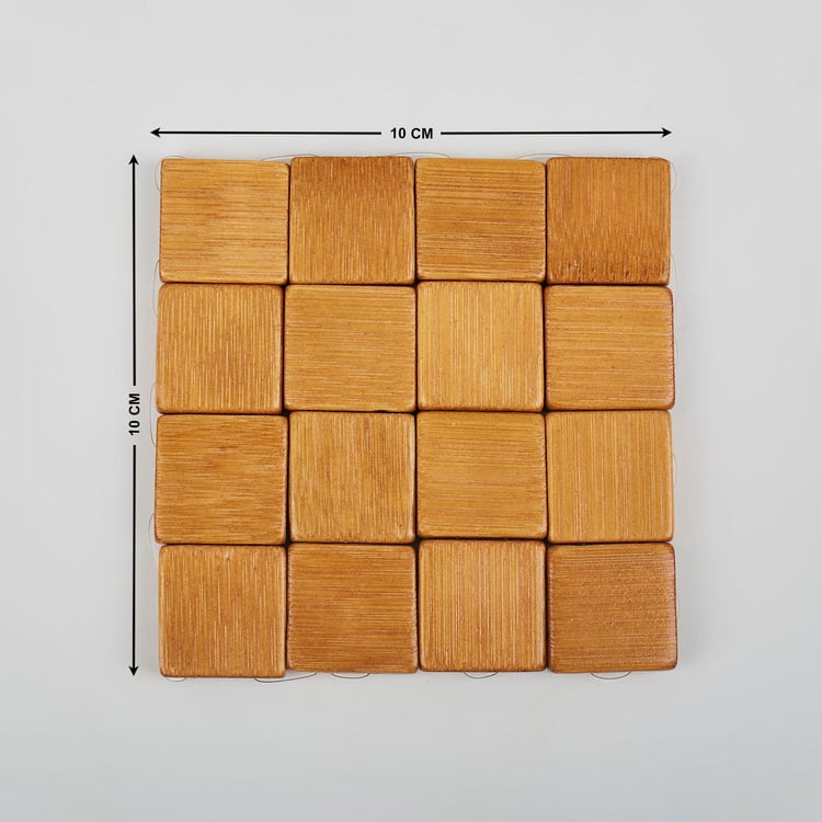 Habitat Ebony Set of 6 Bamboo Coasters