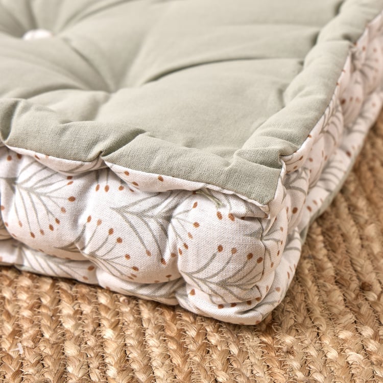 Poise Cotton Printed Floor Cushion - 48x48cm