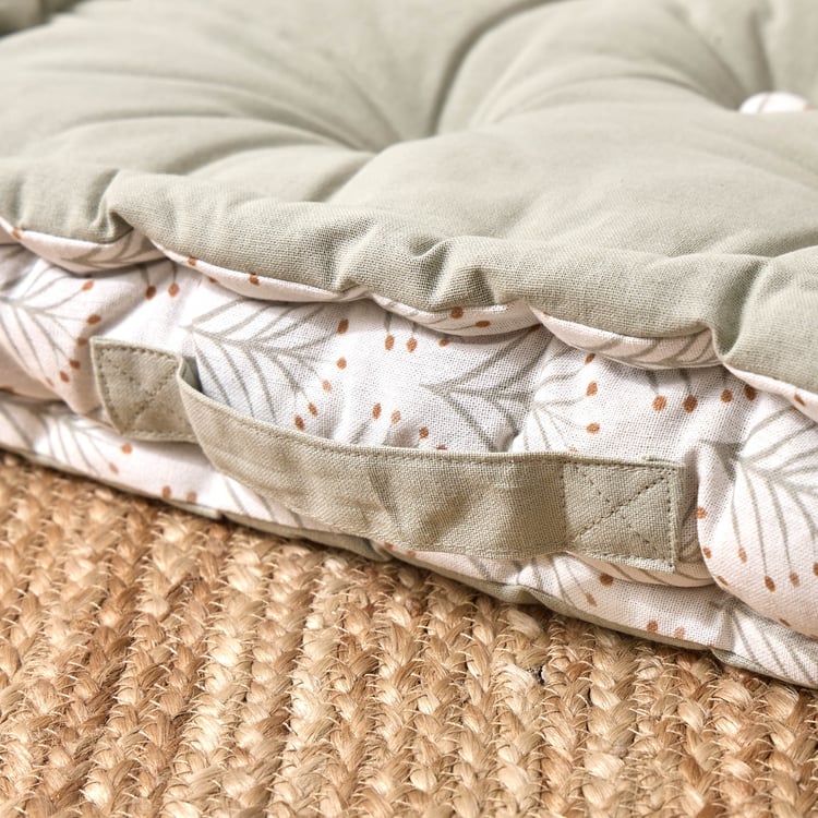 Poise Cotton Printed Floor Cushion - 48x48cm