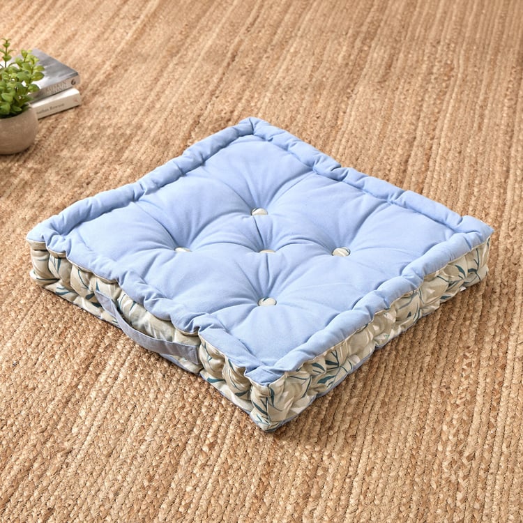 Poise Cotton Printed Floor Cushion - 48x48cm