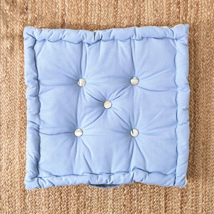Poise Cotton Printed Floor Cushion - 48x48cm