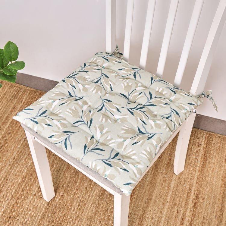 Poise Cotton Printed Chair Cushion Pad - 40x40cm