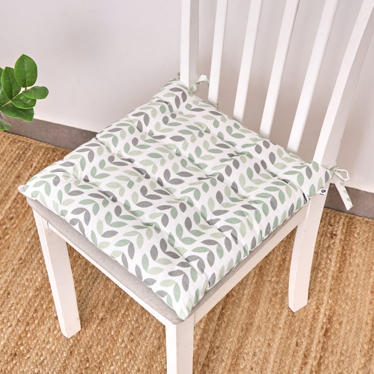 Corsica Cotton Printed Chair Pad - 40x40cm