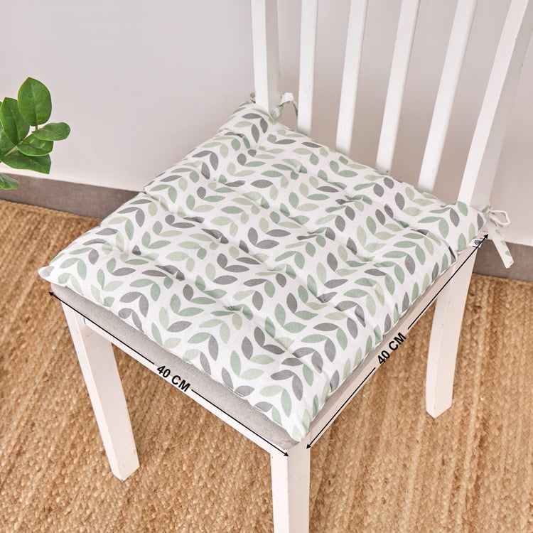 Corsica Cotton Printed Chair Pad - 40x40cm