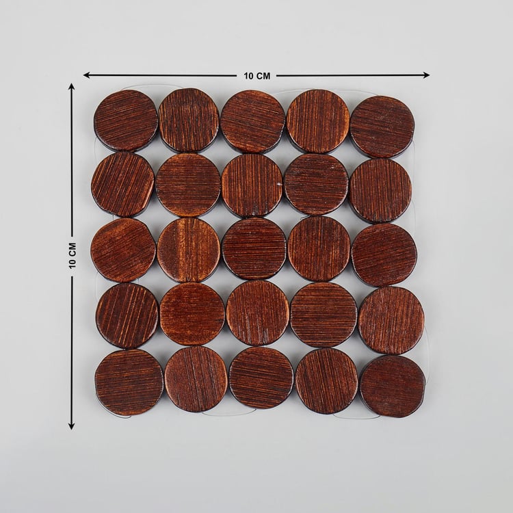 Habitat Rivet Set of 6 Bamboo Coasters
