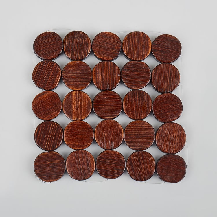 Habitat Rivet Set of 6 Bamboo Coasters