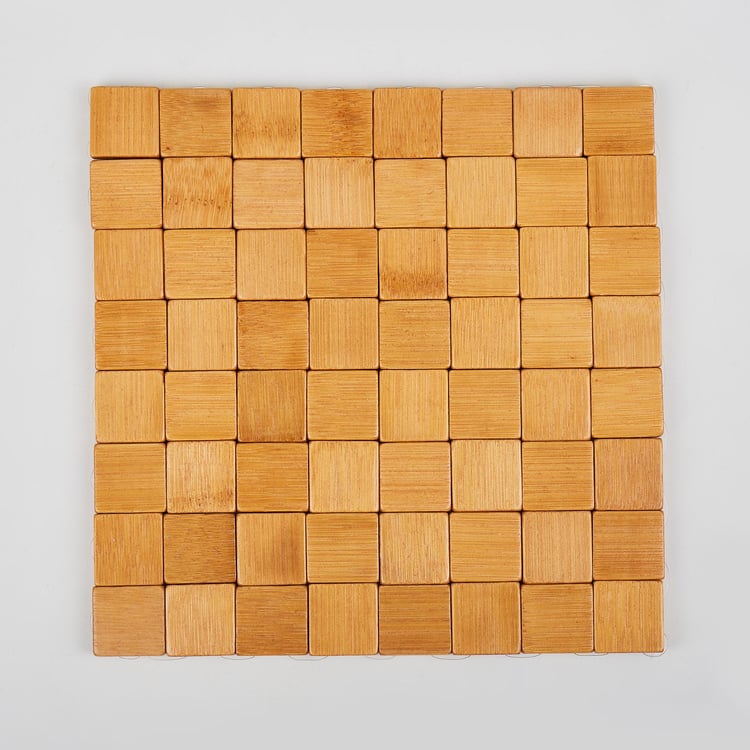 Habitat Ebony Bamboo Checked Trivet