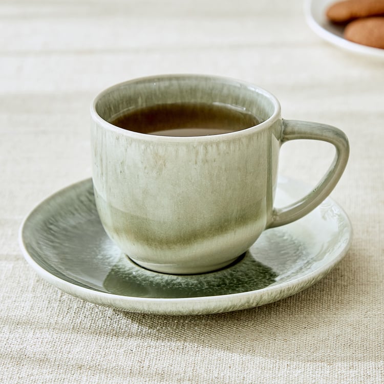 Cadenza Cerradura Stoneware Cup and Saucer - 160ml