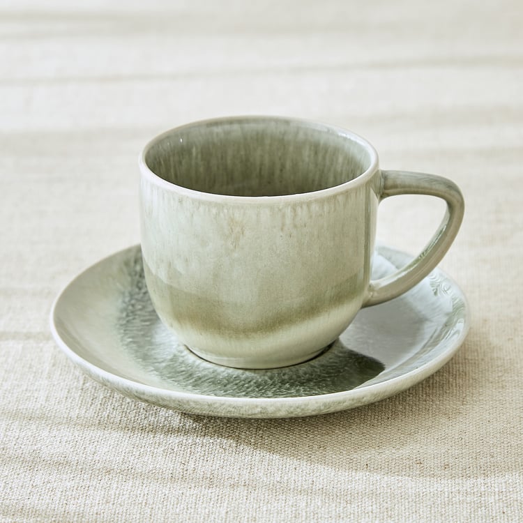 Cadenza Cerradura Stoneware Cup and Saucer - 160ml