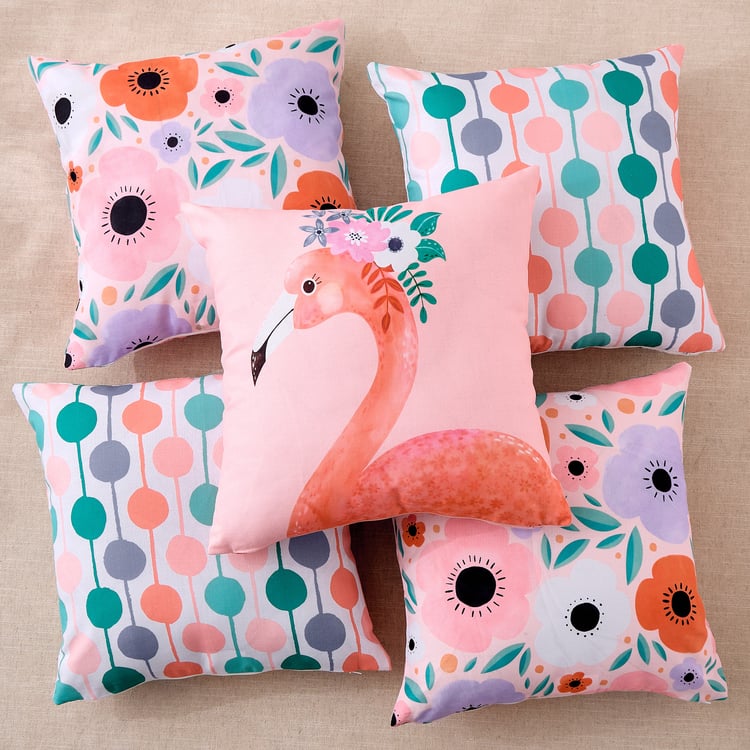 Corsica Set of 5 Printed Cushion Covers - 40x40cm